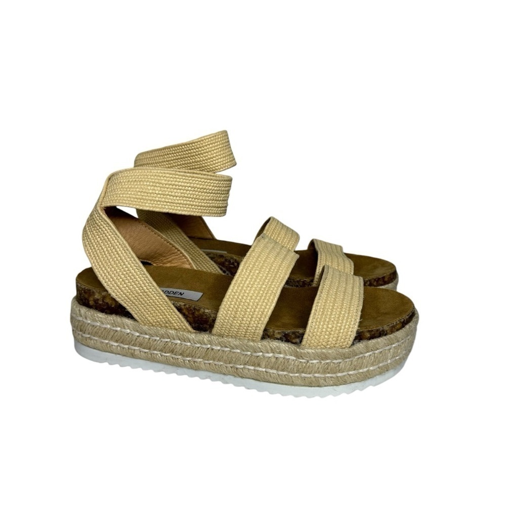 Steve Madden Kimmie Espadrille in Natural Raffia 7